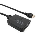 HDMI双方向セレクター [2ポート(1入力2出力 or 2入力1出力)/4K60Hz対応/手動切替]  ブラック HDS-4K2P [4K対応 /手動] MCO