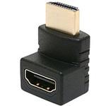 HDMI L型変換アダプタ [HDMI A オス ⇔ HDMI A メス] ブラック HDA-ALC [HDMI⇔HDMI] MCO