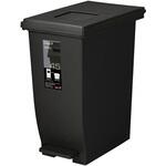 ユニード+パッキン付きプッシュ&ペダル 45L セピアブラック TONBO(トンボ/新輝合成)[プラスチック家庭用品]