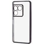 Xperia 1 VIII / ソフトケース 精密設計 フレームメッキ / ブラック レイ・アウト