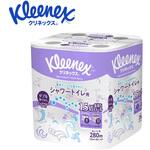 クリネックス トイレットペーパー 長持ちシャワートイレ用 8ロール ダブル 香りなし 日本製紙クレシア