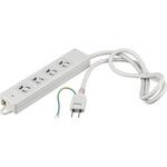 BTPLMWJT3410LG 3ピン式電源タップ 2重構造 ランプ付 1m ライトグレー BUFFALO(バッファロー)