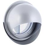 外壁用アルミ製換気口 セルフード(ワイド水切り付) 同芯金網型10メッシュ 防火ダンパー付 西邦工業