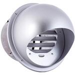 外壁用アルミ製換気口 セルフード 偏芯ガラリ型 逆風防止ダンパー付 西邦工業