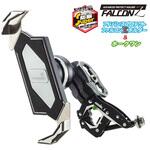 バイク用スマホホルダー F-LOCK(エフロック)『TKプロテクトホルダー ファルコンZ』+ホークワン本体 防振 金属製 LeFH-e