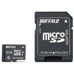 UHS-I Class1 microSDHCカード SD変換アダプター付 32GB BUFFALO(バッファロー)