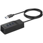 BSH4A310U3BK USB3．0 上挿し 4ポートセルフパワーハブ マグネット付き ブラック BUFFALO(バッファロー)