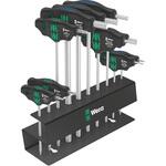 004174 10本組T型レンチセット(メタルラック付) Wera
