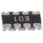 CAT16-103J4LF Bourns 抵抗アレイ， 10kΩ， 0.25W， ±5%， 素子数：4 BOURNS