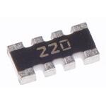 CAY16-220J4LF Bourns 抵抗アレイ， 22Ω， 0.25W， ±5%， 素子数：4 BOURNS