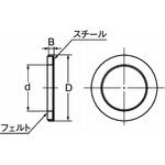 FLM12 スライドロータリーブッシュ フェルトシール FLM FLM12 NB(日本ベアリング)