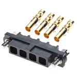 M80-4000000F1-04-325-00-000 HARWIN 基板接続用ソケット 4 極 4mm 1 列 ケーブルマウント HARWIN