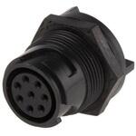 PXP4013/08S Bulgin 丸型コネクタ， 8極， ミニチュア， 背面取り付け， PXP4013/08S BULGIN