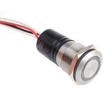 MPI002/FL/BL/24 Bulgin 押しボタンスイッチ， モーメンタリ， パネルマウント， SPST， MPI002/FL/BL/24 BULGIN