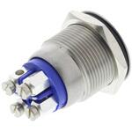 MPI002/TERM/BL Bulgin 押しボタンスイッチ， モーメンタリ， パネルマウント， SP， MPI002/TERM/BL BULGIN