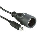 PXP6040/A/2M00 Bulgin USBケーブル， USB A → USB B， PXP6040/A/2M00 BULGIN