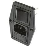 BVB01/Z0000/10 Bulgin IECコネクタ C14 オス パネルマウント 10A 5 x 20mm BVB01/Z0000/10 BULGIN