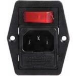 BVB01/Z0000/02 Bulgin IECコネクタ C14 オス パネルマウント 10A 5 x 20mm BVB01/Z0000/02 BULGIN