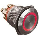 MPI002/TERM/D4 Bulgin 押しボタンスイッチ， モーメンタリ， パネルマウント， SP， MPI002/TERM/D4 BULGIN