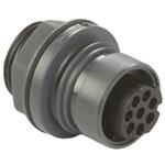 PXP6012/08S/CR Bulgin 丸型コネクタ， 8極， 前面取り付け， PXP6012/08S/CR BULGIN