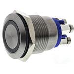 MPI002/TE/BL/12 Bulgin 押しボタンスイッチ， モーメンタリ， パネルマウント， SPST， MPI002/TE/BL/12 BULGIN
