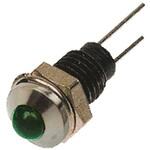 DX1118/GN Bulgin パイロットランプ， 2.1V， 緑， 実装ホールサイズ:6.1mm， DX1118/GN BULGIN