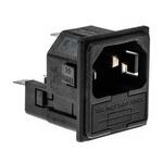 PF0033/15/63 Bulgin IECコネクタ C14 オス スナップイン 10A 5 x 20mm PF0033/15/63 BULGIN