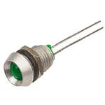 DX1091/GN Bulgin パイロットランプ， 2.2V dc， 緑， 実装ホールサイズ:8mm， DX1091/GN BULGIN