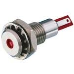 DX0505/RD/24 Bulgin パイロットランプ， 24V dc， 赤， 実装ホールサイズ:12.2mm， DX0505/RD/24 BULGIN