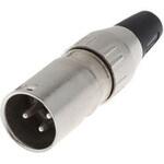 709-0300 Deltron XLRコネクタ オス 3極 ケーブルマウント 709-0300 銀めっき DELTRON