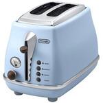 CTOV2003J ポップアップトースター icona VINTAGE collection(アイコナ・ヴィンテージ コレクション) アズーロブルー CTOV2003J [2枚] デロンギ