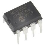 Microchip A/Dコンバータ， 10ビット， ADC数:2， 200ksps， MCP3002-I/P MICROCHIP