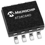 AT24C64D-SSHM-T マイクロチップ， EEPROM 64kbit シリアル-2 ワイヤー， シリアル-I2C MICROCHIP