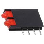 L-4060VH/2ID キングブライト 基板用LED表示灯 赤 直角 70 ° 2色 スルーホール実装 KINGBRIGHT
