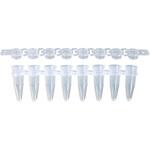 FG-0028FC/SE 0.2mL 8連PCRチューブ+フラットキャップ 整列包装 12ストリップ×10袋 FastGene