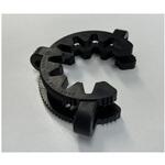 KC45 BLACK ケッククリップ・テーパージョイント用 ブラック 適合スリ部上径45mm 10個入 アズワン