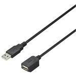 BU2AAMG20BK USB2.0延長ケーブル A-A マグネット内蔵 2m ブラック BUFFALO(バッファロー)