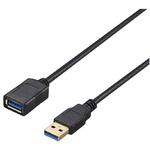 BU3AA15BK USB3.2 Gen1 ケーブル 延長用 A-A 1.5m ブラック BUFFALO(バッファロー)