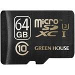 microSDXCカード UHS-I U3 クラス10 64GB グリーンハウス