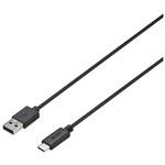 BU2ACY15BK USB2.0 A-C やわらかケーブル 1.5m ブラック BUFFALO(バッファロー)