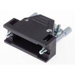 2801-0102-02 MH Connectors D-Sub バックシェエル MHED シリーズ 15 極 A， 黒， 2801-0102-02 MH CONNECTORS