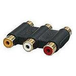 (未使用･未開封品)　アクロス RCA変換アダプタ RCAジャック×3-RCAジャック×3 AVC161 gsx453j AVC-161 RCA変換アダプタ RCAジャックx3-RCAジャックx3 1個