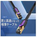 IC-9440 Cat.7 薄型LANケーブル 1.5M Black VENTION