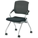 TC-130-BK チェア ブラック メッシュブラック 540×600×H895mm SH450mm ニシキ工業