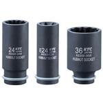 EA164KH-3 1/2"DR インパクト用ハブナットソケットセット エスコ