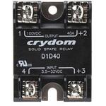 D1D40 Sensata Crydom ソリッドステートリレー 最大負荷電流:40 A 最大負荷電圧:100 V 表面実装， D1D40 Sensata / Crydom