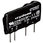 D2W203F Sensata Crydom ソリッドステートリレー 最大負荷電流:3 A 最大負荷電圧:280 V rms 基板実装， D2W203F Sensata / Crydom