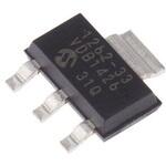 TC1262-3.3VDB Microchip 電圧レギュレータ 低ドロップアウト電圧 3.3 V， 3+Tab-Pin， TC1262-3.3VDB MICROCHIP