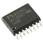 MIC5891YWM Microchip ドライバ(ラッチ付) MICシリーズ 8ステージ ドライバ， シフト レジスター 単方向， 16-Pin SOIC W 1 MIC5891YWM MICROCHIP