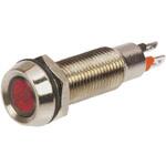 508-501-21 Marl パイロットランプ， 12V dc， 赤， 実装ホールサイズ:8.1mm， 508-501-21 MARL